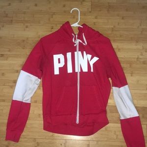 PINK zip up hoodie
